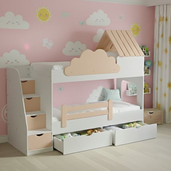 Двухъярусная кровать домик ИНСТ 7186 Г 50278_7186 Г фото