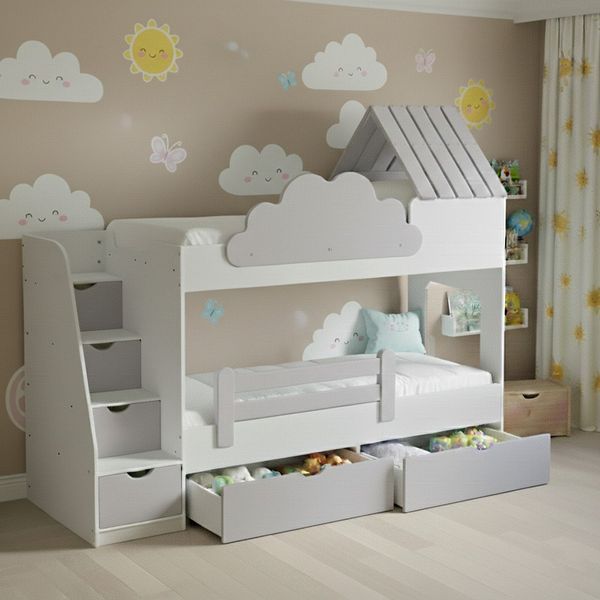 Двухъярусная кровать домик ИНСТ 7186 Г 50278_7186 Г фото