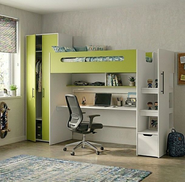 Двоярусне ліжко зі столом і шафою КЧ 54 А 77241_КЧ 54 А фото