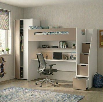 Двоярусне ліжко зі столом і шафою КЧ 54 Б 77241_КЧ 54 Б фото