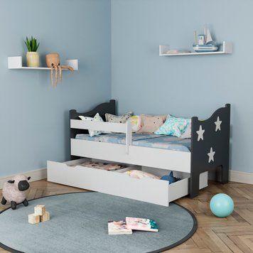 Дитяче одноярусне ліжко з ящиком МВ 010 37434 фото